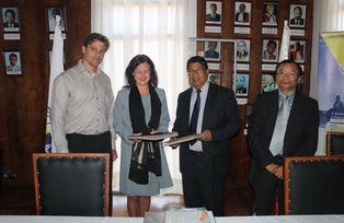 Unterzeichnung eines Memorandum of Understanding mit der University of Antananarivo in Madagaskar, September 2017