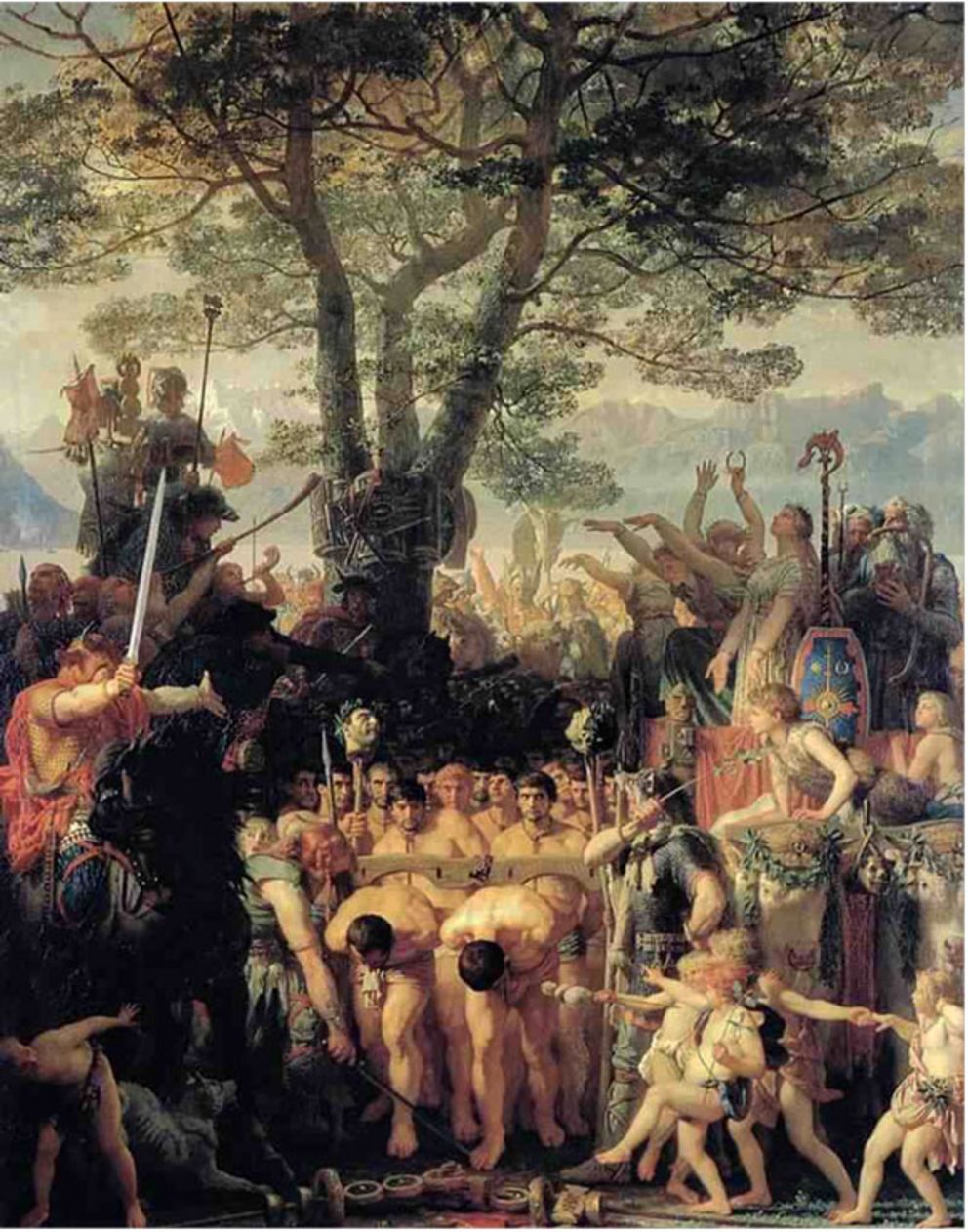 Der Triumph des Helvetiers Divico über die Römer, Charles Gleyre, Ölgemälde 1858