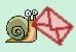 Symbolbild: Schnecke mit Brief
