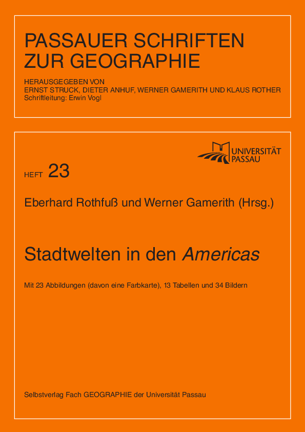 Passauer Schriften zur Geographie Passauer Schriften zur Geographie