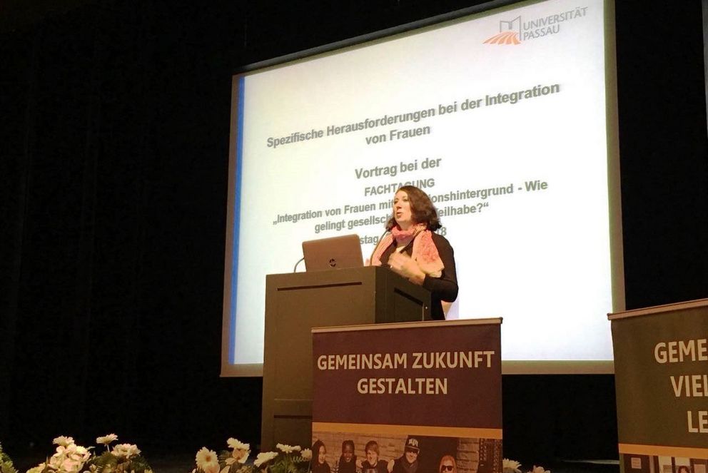 Keynote speech on the integration of women by Dr Maletzky