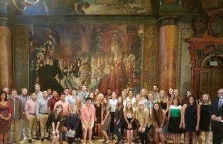 Empfang der Teilnehmer der Summer European Academy im Rathaus, Mai 2017