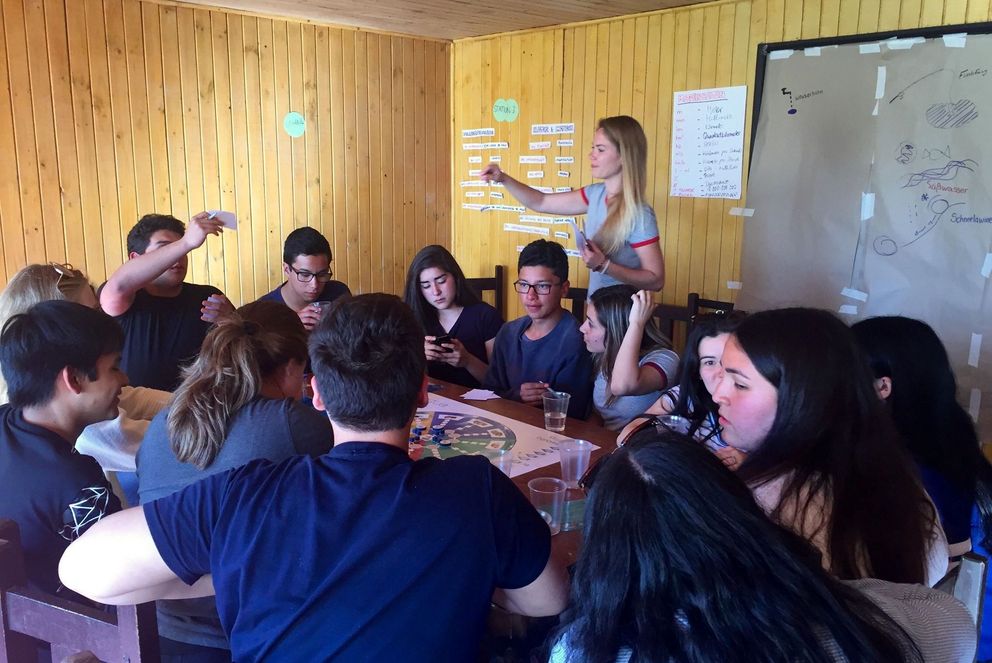 Social Simulation Game Latinagua in action in Chile