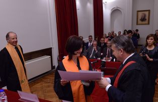 Verleihung der Insignien und des Diploms zum Ehrendoktor der Universidad del Salvador, Buenos Aires