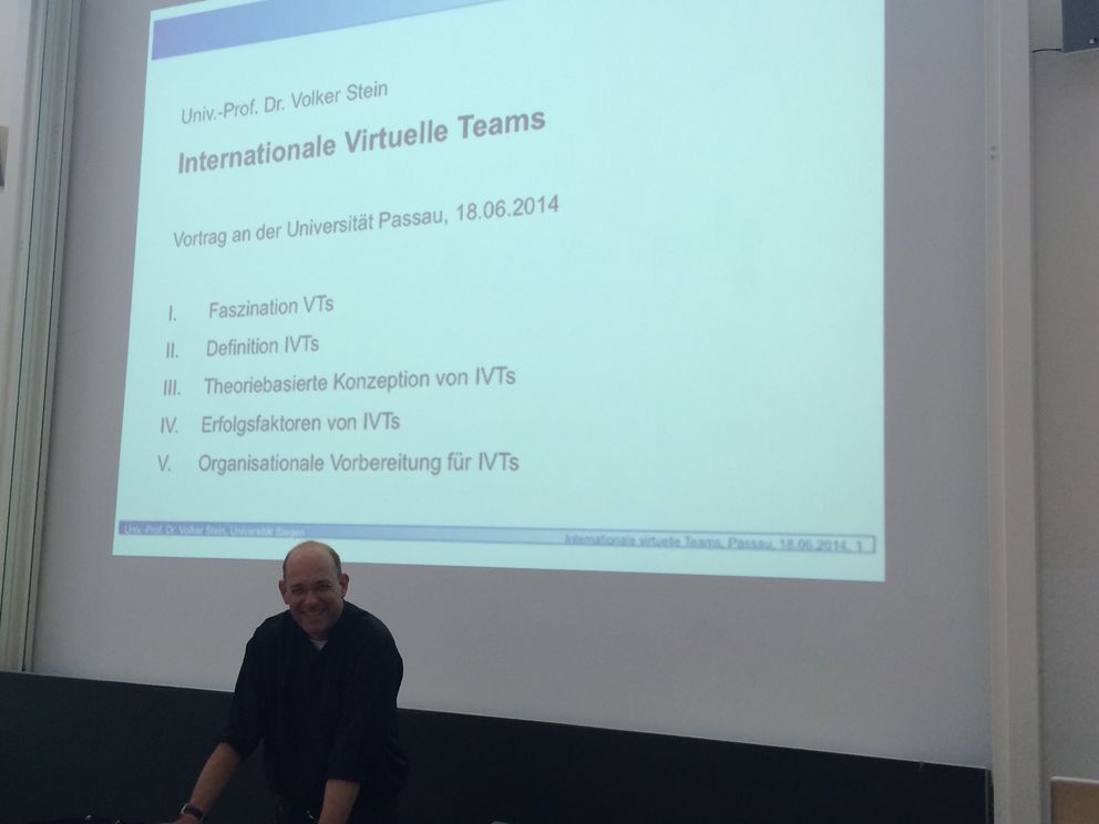 Gastvortrag Univ.-Prof. Dr. Volker Stein