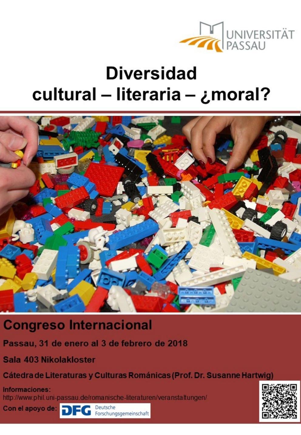 Plakat der Tagung Diversidad cultural - literaria - ¿moral? Plakat zum Kongress Diversidad cultural