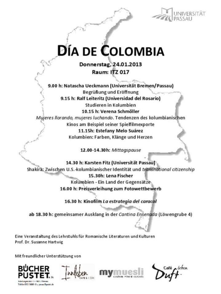 Plakat zum Día de Colombia