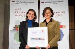 Erfolgreiche Zertifizierung der Universität Passau im HRK-Audit zur Internationalisierung, Dezember 2014
