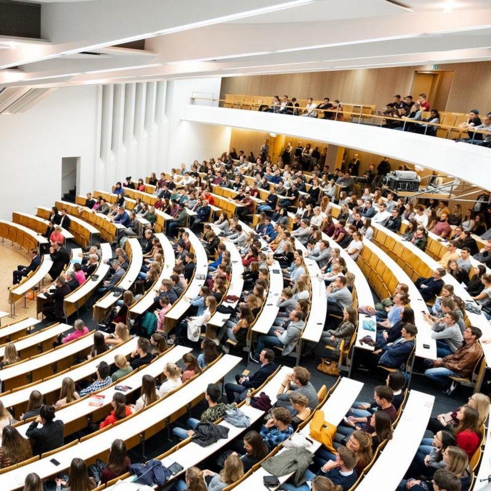Studierende im Audimax