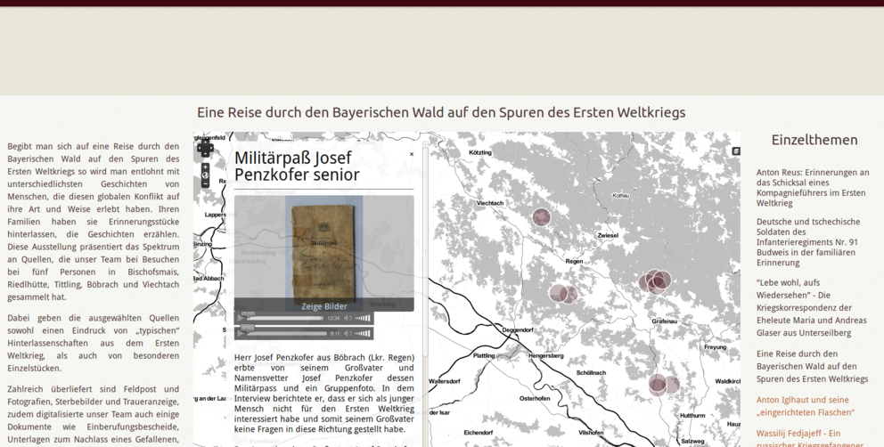Online-Ausstellung zur familiären Erinnerung an den Ersten Weltkrieg