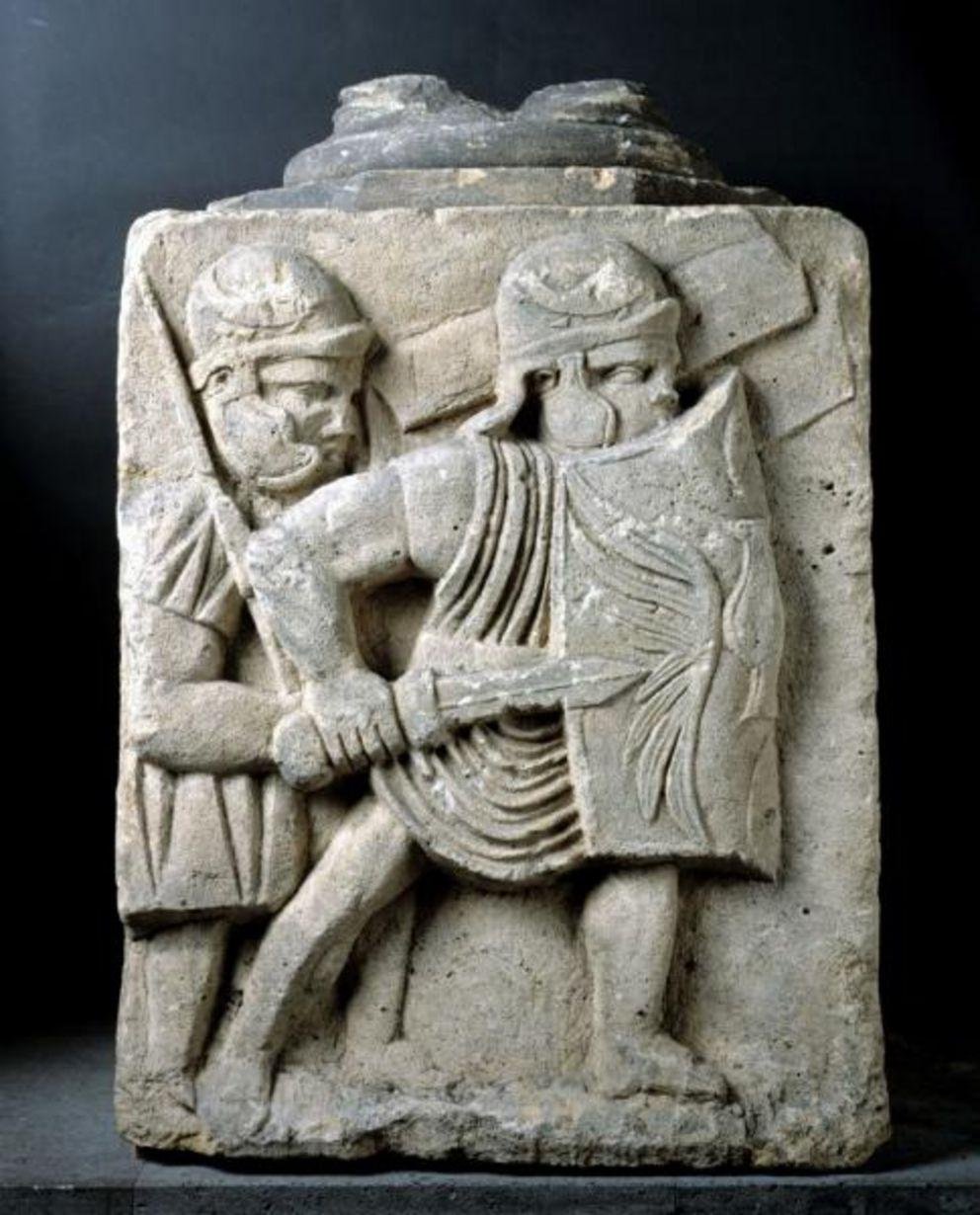 Relief mit der Darstellung römische Legionäre, sog. Prätorium von Mainz, 1. Jh. n. Chr. Relief mit der Darstellung römische Legionäre, sog. Prätorium von Mainz, 1. Jh. n. Chr.