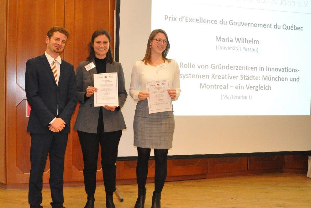 Maria Wilhelm erhält den „Prix d‘Excellence“ der Regierung von Québec