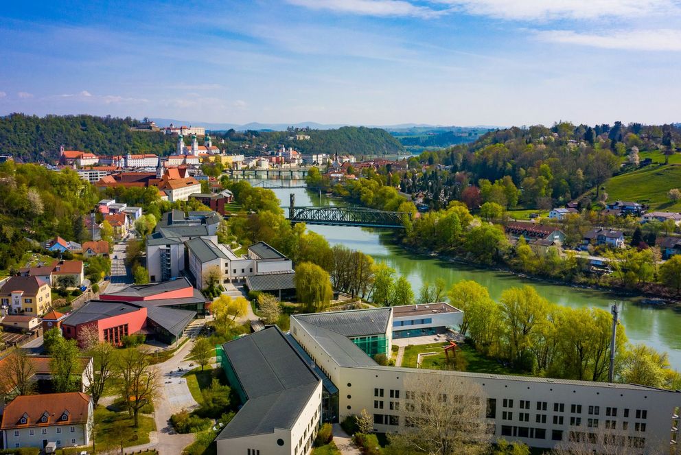Luftbild Campus der Universität Passau