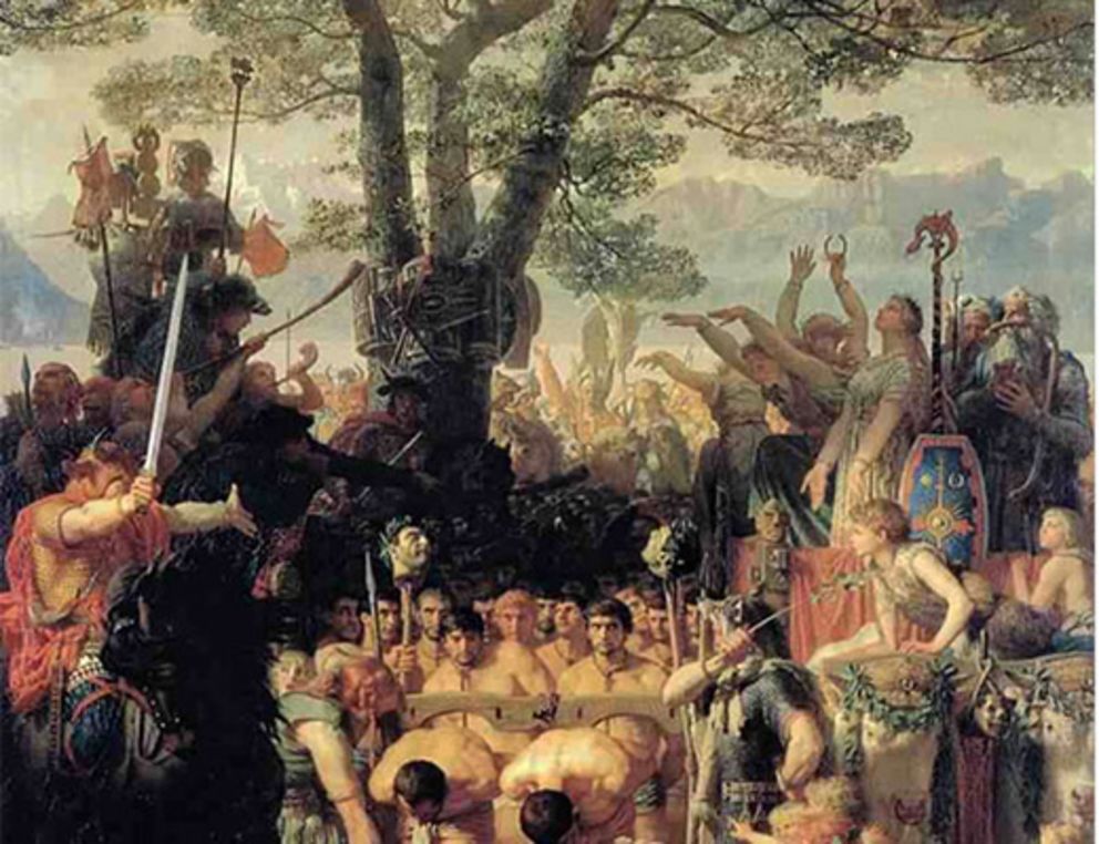 Der Triumph des Helvetiers Divico über die Römer, Charles Gleyre, Ölgemälde 1858