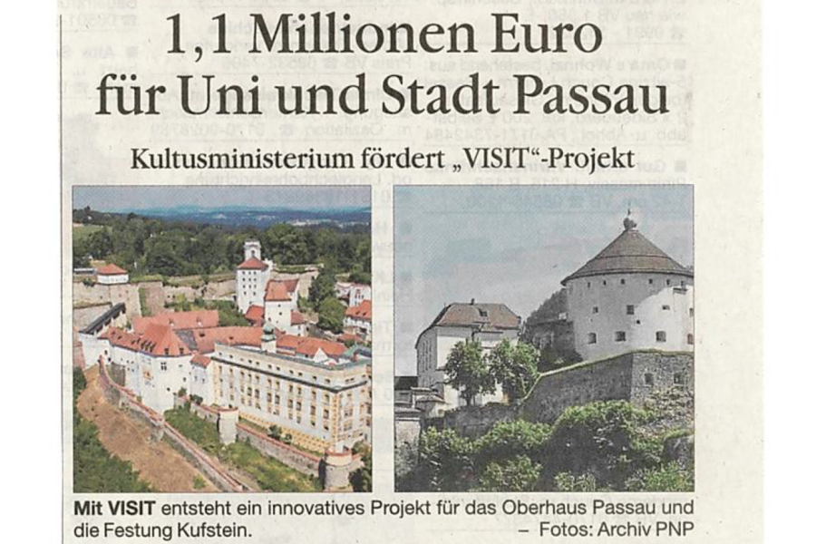 „VISIT" - Oberhaus Passau und Festung Kufstein „VISIT" - Oberhaus Passau und Festung Kufstein